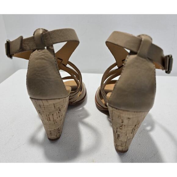 Kork Ease Adelaide Leather Cork Wedge Sandals K36402 Womens size 6 EUC - Picture 7 of 9